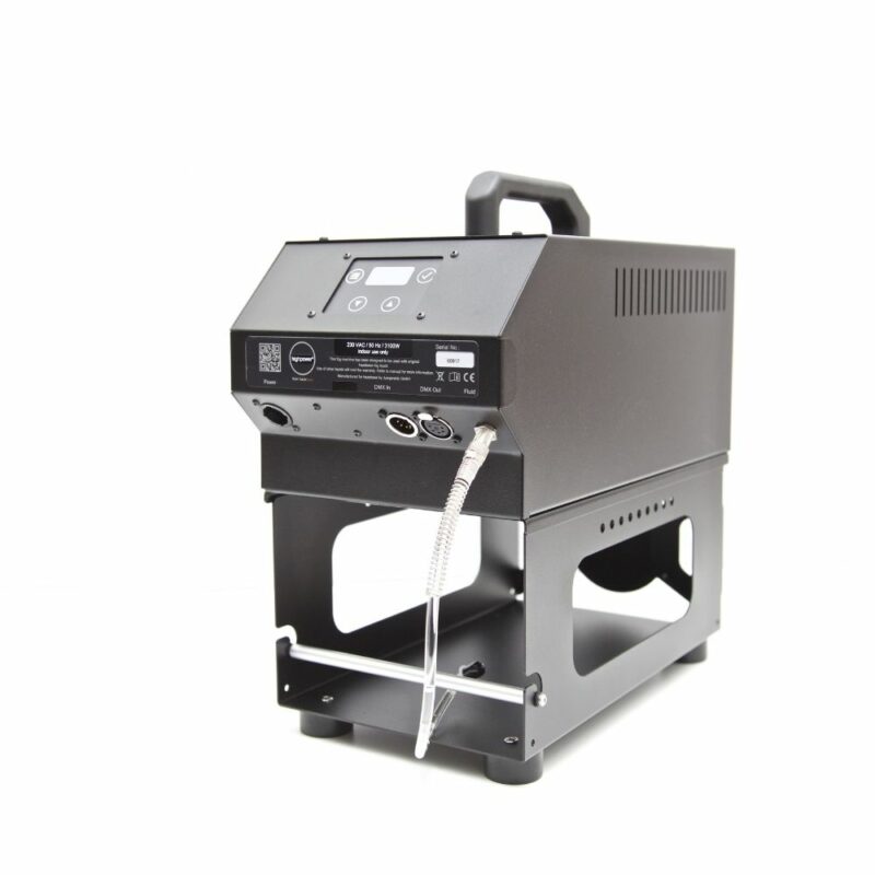 Hazebase Classic² Fog Machine with 1600W power and adjustable fog output from 1-100%.