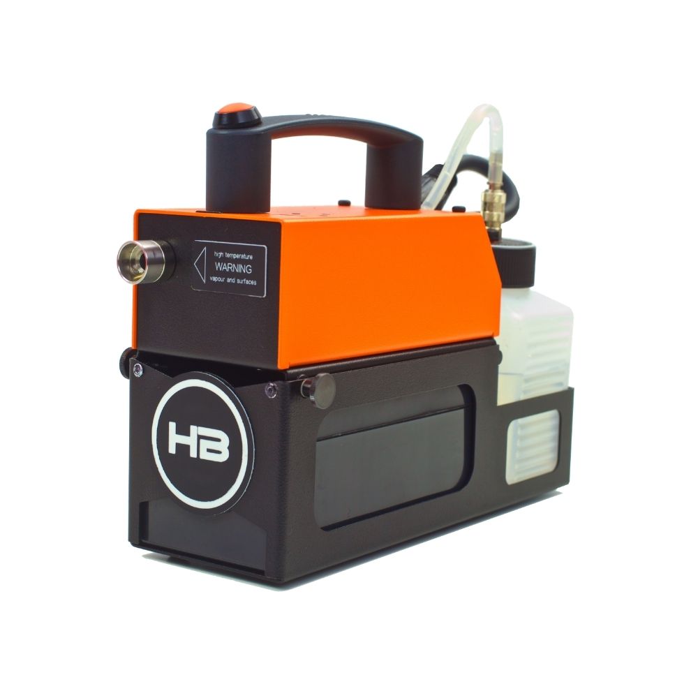 Hazebase Piccola compact fog machine with 650W heater and 3000 CFM fog output.